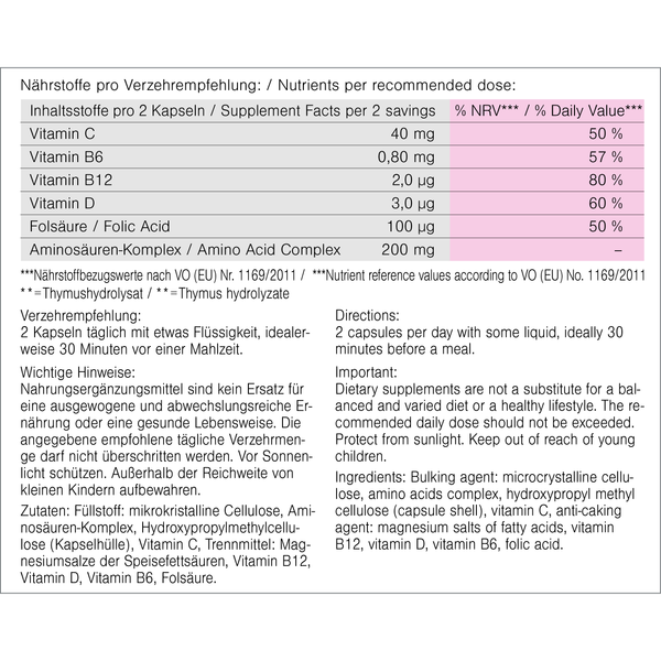Pro Immun Inhaltsstoffe