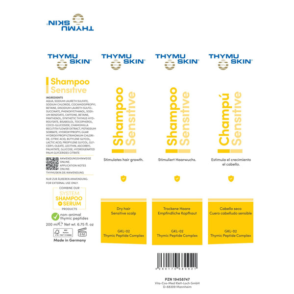 Thymuskin Sensitive Shampoo 200 ml 